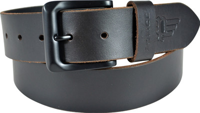 

Police Men Grey Genuine Leather Belt, Black