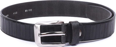

Buckle Up Men Black Genuine Leather Belt