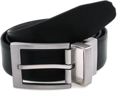 

Lino Perros Men Formal Black, Brown Genuine Leather Reversible Belt, Bb01
