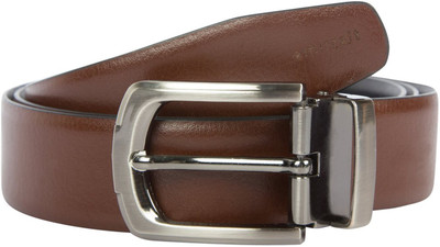 OODI Men Brown Genuine Leather Belt