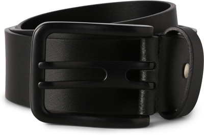 

Peter England Men Black Genuine Leather Belt