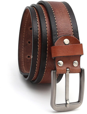 

The Deer Club Men Casual Brown Genuine Leather Belt