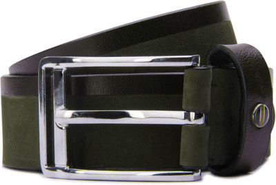 

Louis Philippe Men Green Artificial Leather Belt, Grey