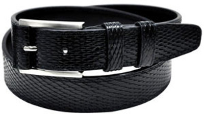 28% OFF on Orosilber Men Casual Black Genuine Leather Belt