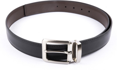 

Pacific Gold Men Formal Black Synthetic Reversible Belt, Black;brown
