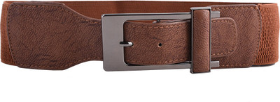 

Buckle Up Women Casual Brown Artificial Leather Belt