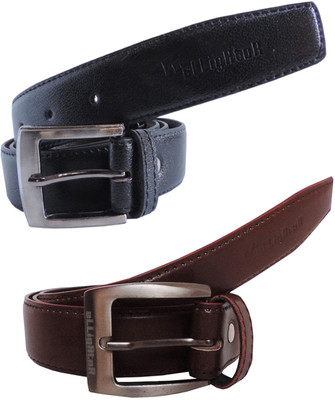 

Elligator Men Formal Multicolor Genuine Leather Belt, Brown-01