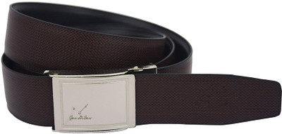 

LEE O Men Brown Genuine Leather Reversible Belt, Multicolor