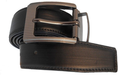 

AmahapGlamourDaze Men Formal Black Artificial Leather Reversible Belt
