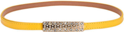 

Tiekart Women Casual Yellow Synthetic Belt