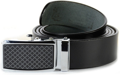 

SOMABAZAR Men Formal Black Genuine Leather Belt