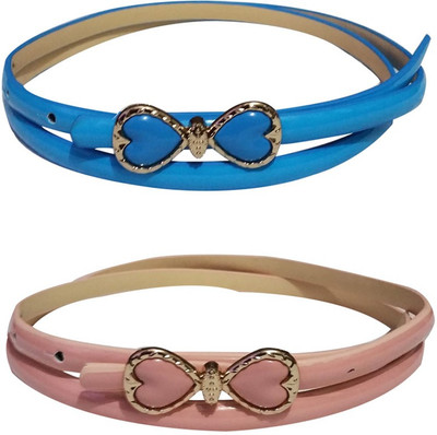 

Verceys Girls Casual Blue, Pink Artificial Leather Belt, Multi-07