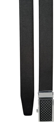 

Teakwood Men Casual Black Genuine Leather Reversible Belt