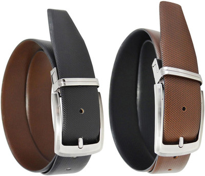 

Saugat Traders Men Casual, Party, Evening, Formal Black, Brown Artificial Leather Reversible Belt