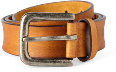

People Men Brown Genuine Leather Belt