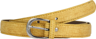 

SRS Women Casual Yellow Synthetic Belt