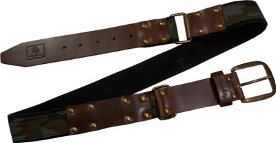 

Honey Badger Men & Women Casual Brown Canvas Belt