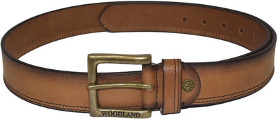

Woodland Men Tan Genuine Leather Belt