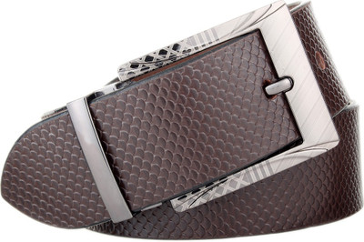 

The Blue Pink Men Brown Genuine Leather Belt