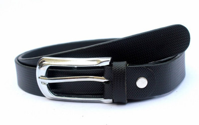 

Tops Men Semi-formal Black Genuine Leather Belt