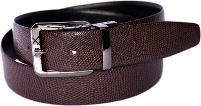 

Pellezzari Boys Formal Black, Brown Genuine Leather Reversible Belt