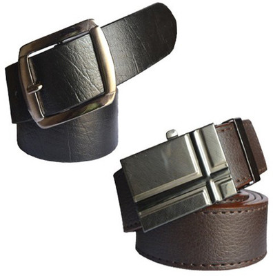 

Loopa Men Formal Multicolor Artificial Leather Belt, Black and brown