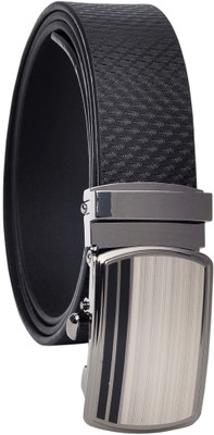 

Hawai Men Casual Black Genuine Leather Belt