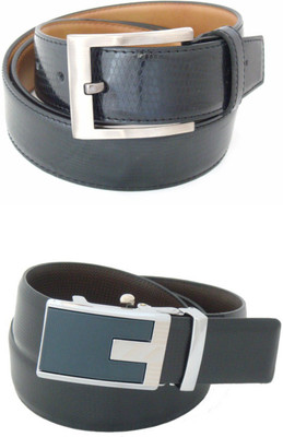 

SFA Men Formal Black Artificial Leather Reversible Belt