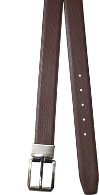 

Pacific Gold Men Formal Black Genuine Leather Reversible Belt, Black;brown