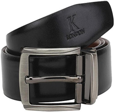 

K London Men Casual, Evening, Formal, Party Black, Brown Genuine Leather Reversible Belt