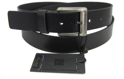 

Lustre International Men Formal Black Genuine Leather Belt