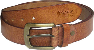 

Garri Men Casual Tan Genuine Leather Belt