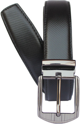 

Discover Fashion Men Black Genuine Leather Belt, Black-1