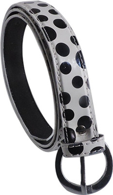 

Elligator Girls Casual Black Synthetic Belt, Black-001