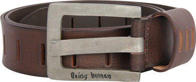 

Being Human Men Brown Genuine Leather Belt