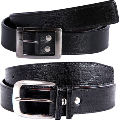 

Kritika's World Men Casual Black Artificial Leather Belt