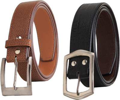 

Elligator Men Casual, Party, Formal Black, Brown Artificial Leather Belt