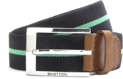 

United Colors of Benetton Men Blue Canvas Belt, 901
