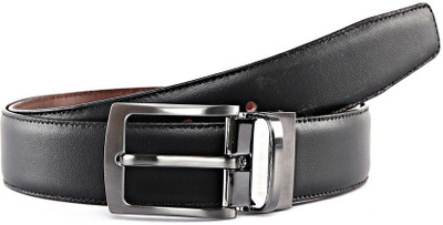 

OODI Men Black Genuine Leather Belt