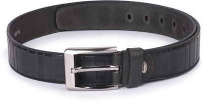 

Buckle Up Men Black Genuine Leather Belt