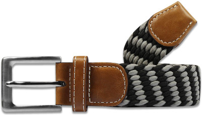 

Zobello Men Casual Multicolor Canvas Belt, Black;grey