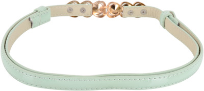 

Sri Girls Black Artificial Leather Belt, Light green