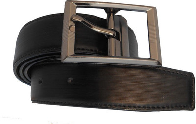 

AmahapGlamourDaze Men Formal Black Artificial Leather Reversible Belt