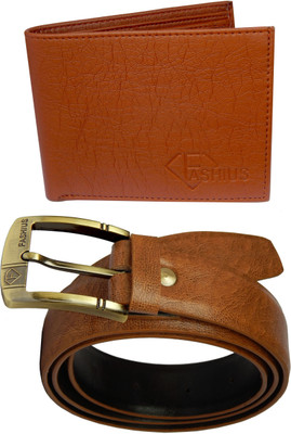 

Fashius Men Tan Artificial Leather Belt, Tan-01