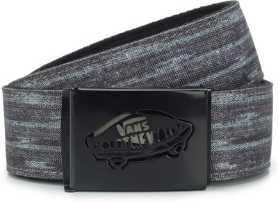 

Vans Men Grey, Black Metal Reversible Belt, Red and black