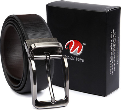 

Waist Wire Men Party, Formal Black, Brown Genuine Leather Reversible Belt
