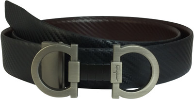 

Ammvi Creations Men Formal, Party, Evening Black Genuine Leather Reversible Belt