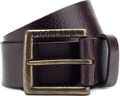 

Woodland Men Brown Genuine Leather, Metal Belt