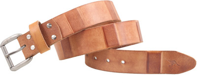 

Kangoo Men Casual Tan Genuine Leather Belt