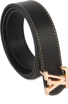

Lotus Designer Men Casual Black Texas Leatherite Belt, Blk1